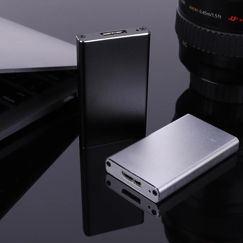 MSATA ϵ ̺ ̽  ָ Ʈ ũ ڽ, MSATA SSD ϵ ũ USB 3.0 , 30x25/30x50, 6Gbps, USB3.0